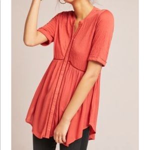 Anthropologie Akemi Kin Veria Peplum Tunic XS